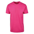 Hibiscus Pink - Front - Build Your Brand Mens T-Shirt Round Neck
