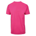 Hibiscus Pink - Back - Build Your Brand Mens T-Shirt Round Neck