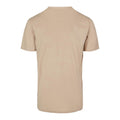 Sand - Back - Build Your Brand Mens T-Shirt Round Neck