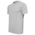 Heather Grey - Side - Build Your Brand Mens T-Shirt Round Neck