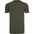 Olive - Front - Build Your Brand Mens T-Shirt Round Neck