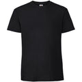 Black - Front - Fruit Of The Loom Mens Iconic 195 Ringspun Premium Tshirt