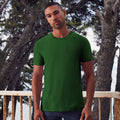 Bottle Green - Back - Fruit Of The Loom Mens Iconic 195 Ringspun Premium Tshirt