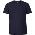 Navy - Front - Fruit Of The Loom Mens Iconic 195 Ringspun Premium Tshirt