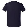 Navy - Back - Fruit Of The Loom Mens Iconic 195 Ringspun Premium Tshirt