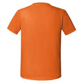 Orange - Back - Fruit Of The Loom Mens Iconic 195 Ringspun Premium Tshirt