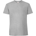 Zinc - Front - Fruit Of The Loom Mens Iconic 195 Ringspun Premium Tshirt