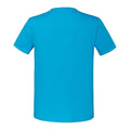 Azure Blue - Back - Fruit Of The Loom Mens Iconic 195 Ringspun Premium Tshirt