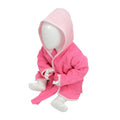 Pink-Light Pink - Front - A&R Towels Baby-Toddler Babiezz Hooded Bathrobe
