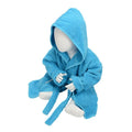 Aqua Blue - Front - A&R Towels Baby-Toddler Babiezz Hooded Bathrobe