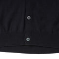 Black - Pack Shot - Russell Collection Mens V-neck Sleeveless Knitted Cardigan