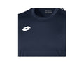 Navy-White - Side - Lotto Junior Unisex Delta Jersey Short Sleeve Shirt