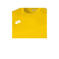 Yellow-White - Side - Lotto Junior Unisex Delta Jersey Short Sleeve Shirt
