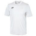 White-Pewter - Front - Lotto Junior Unisex Delta Jersey Short Sleeve Shirt