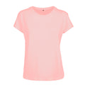 Pink - Front - Build Your Brand Womens-Ladies Box T-Shirt