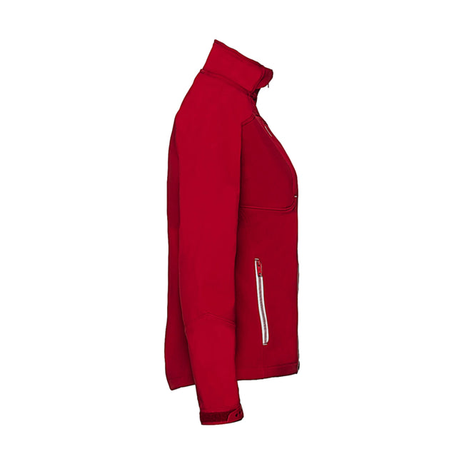 Classic Red - Side - Russell Women-Ladies Bionic Softshell Jacket