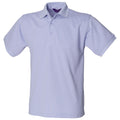 Lavender - Front - Henbury Mens Short Sleeved 65-35 Pique Polo Shirt