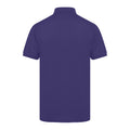 Purple - Back - Henbury Mens Short Sleeved 65-35 Pique Polo Shirt