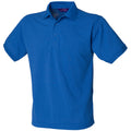 Royal - Front - Henbury Mens Short Sleeved 65-35 Pique Polo Shirt