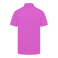 Magenta - Back - Henbury Mens Short Sleeved 65-35 Pique Polo Shirt