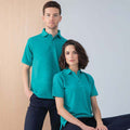 Jade - Pack Shot - Henbury Mens Short Sleeved 65-35 Pique Polo Shirt