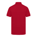 Vintage Red - Back - Henbury Mens Short Sleeved 65-35 Pique Polo Shirt