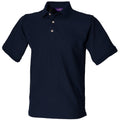 Navy - Front - Henbury Mens Ultimate 65-35 Polo Shirt