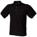 Black - Front - Henbury Mens Ultimate 65-35 Polo Shirt