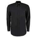 Black - Front - Kustom Kit Mens Corporate Long Sleeve Oxford Shirt