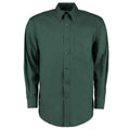 Bottle Green - Front - Kustom Kit Mens Corporate Long Sleeve Oxford Shirt