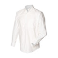 White - Front - Henbury Mens Long Sleeve Classic Oxford Work Shirt