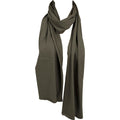 Olive - Back - Build Your Brand Adults Unisex Jersey Scarf