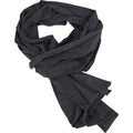 Charcoal - Front - Build Your Brand Adults Unisex Jersey Scarf