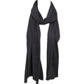 Charcoal - Lifestyle - Build Your Brand Adults Unisex Jersey Scarf