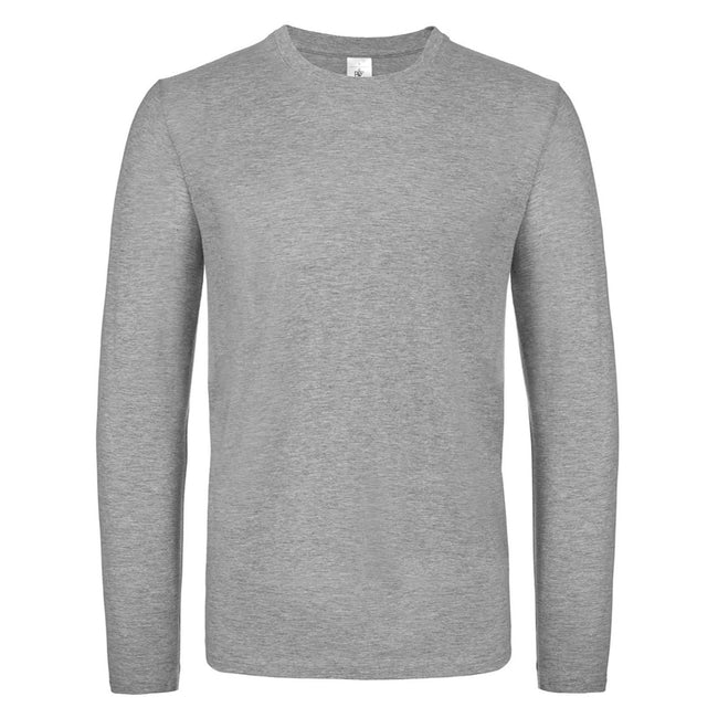 Sport Grey - Front - B&C Mens #E150 Long Sleeve T-Shirt