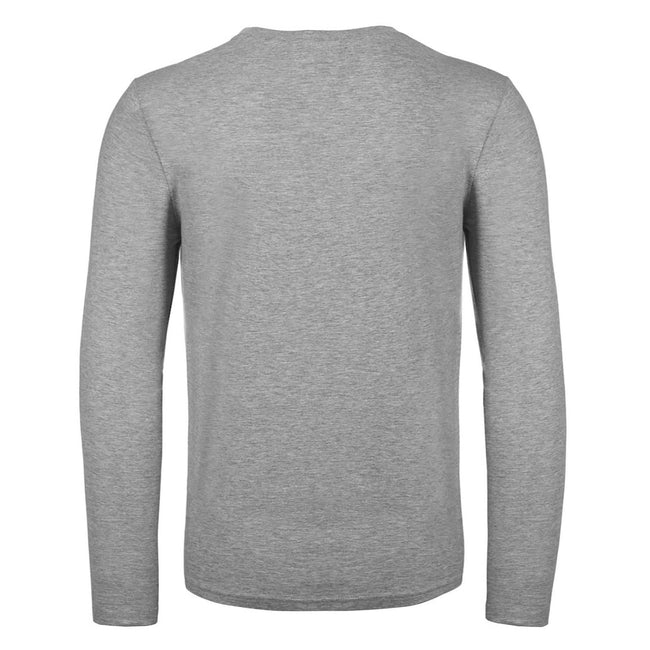 Sport Grey - Back - B&C Mens #E150 Long Sleeve T-Shirt