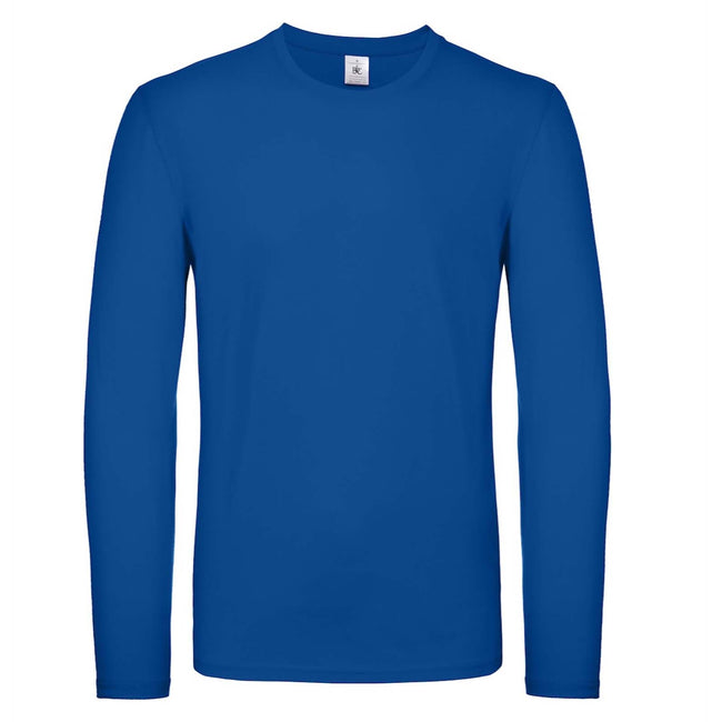 Royal Blue - Front - B&C Mens #E150 Long Sleeve T-Shirt