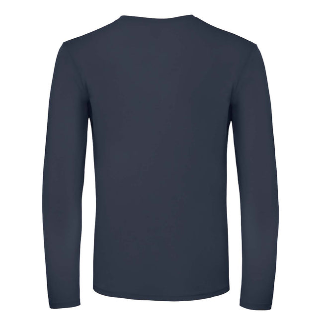 Navy - Back - B&C Mens #E150 Long Sleeve T-Shirt