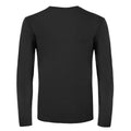 Black - Back - B&C Mens #E150 Long Sleeve T-Shirt