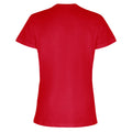 Fire Red - Back - TriDri Womens-Ladies Embossed Panel T-Shirt