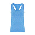 Sapphire Blue - Front - TriDri Womens-Ladies Seamless 3D Fit Multi Sport Sculpt Vest