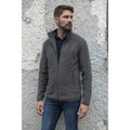 Solid Grey - Side - PRO RTX Mens Microfleece Jacket