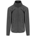Solid Grey - Front - PRO RTX Mens Microfleece Jacket