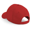 Classic Red - Side - Beechfield Unisex Plain Original 5 Panel Baseball Cap (Pack of 2)