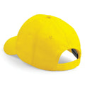 Yellow - Side - Beechfield Unisex Plain Original 5 Panel Baseball Cap (Pack of 2)
