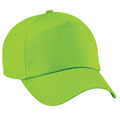 Lime Green - Front - Beechfield Unisex Plain Original 5 Panel Baseball Cap (Pack of 2)