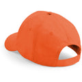 Orange - Side - Beechfield Unisex Plain Original 5 Panel Baseball Cap (Pack of 2)
