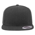 Dark Grey-Dark Grey - Back - Yupoong Mens The Classic Premium Snapback Cap (Pack of 2)