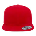 Red-Red - Back - Yupoong Mens The Classic Premium Snapback Cap (Pack of 2)