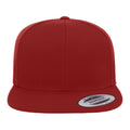 Red - Back - Yupoong Mens The Classic Premium Snapback Cap (Pack of 2)